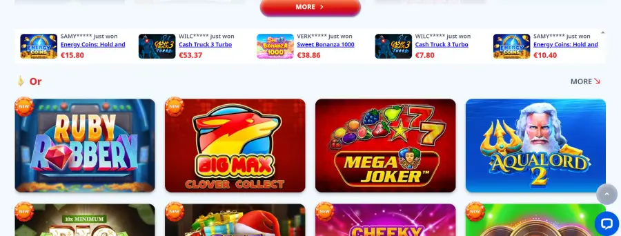 Infinity live casino